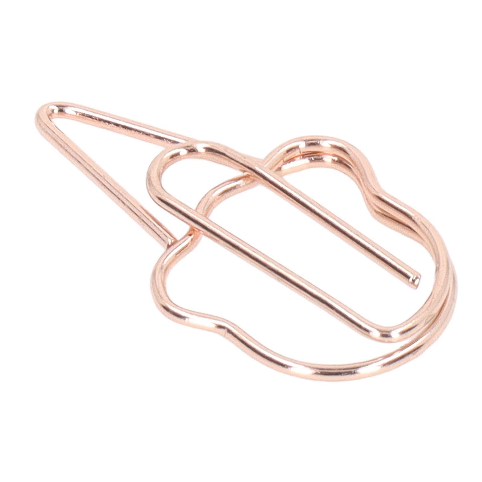 Colorful Anti-Rust Metal Paper Clips for School & Office Organization