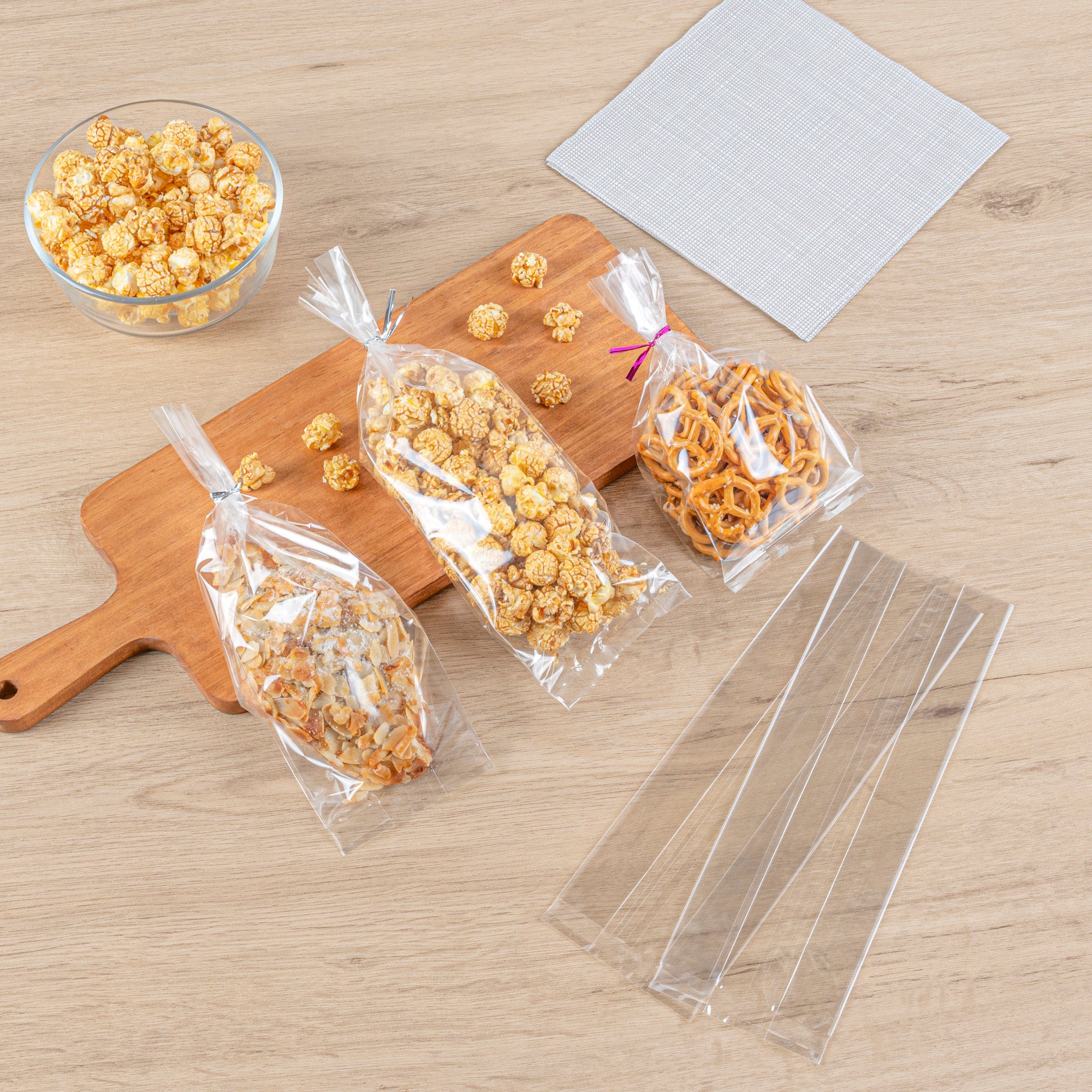 Clear Plastic Gusset Bags - High Clarity Heat Sealable 3.75