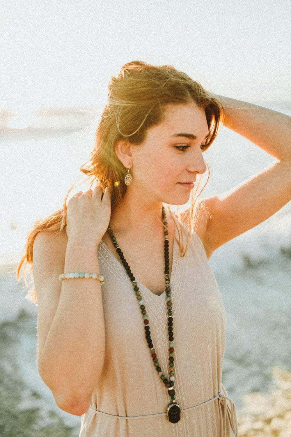Authentic Grounding Spirit and Soul Mala Beads - Meditation Prayer Necklace for Stress Relief & Spiritual Protection | Perfect for Yoga, Mindfulness Practice & Energy Healing