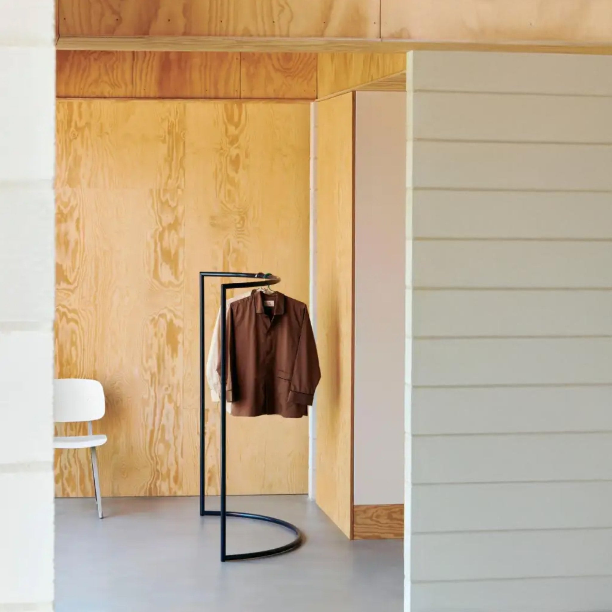 PRE ORDER HAY Coat Rack - Modern C-Shaped Wall Mounted Coat Hanger in Black for Entryway, Bedroom & Hallway Organization
