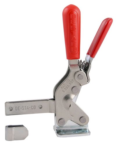 DE-STA-CO 2007-SR Vertical Hold-Down Action Clamp - Heavy Duty Workholding Tool for Woodworking, Metalworking & Industrial Applications