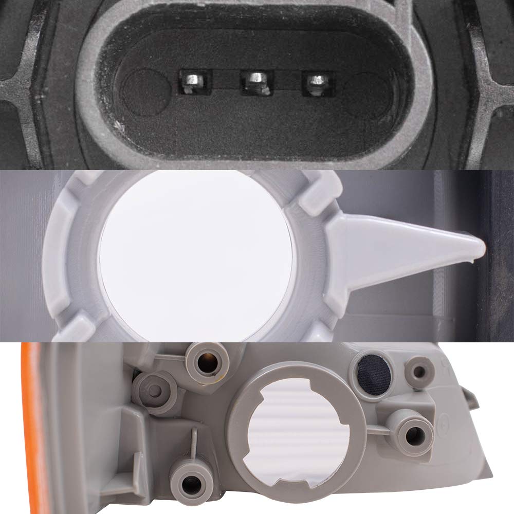 Brock Replacement Halogen Headlight Assemblies 6-Piece Set for 2010 Jeep Patriot - No Leveling, Includes Park Signal & Fog Lights | Perfect for Night Driving & Off-Road Adventures