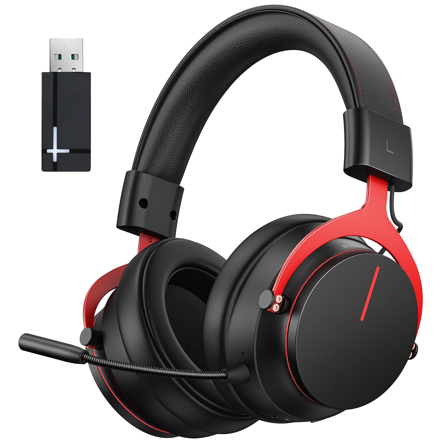 Wireless Gaming Headset for PS5 & PS4 with 5.8GHz Low Latency, 7.1 Surround Sound, Detachable Mic & Comfortable Protein Earmuffs - Perfect for Competitive Gaming, Online Chat & Immersive Playstation Experience