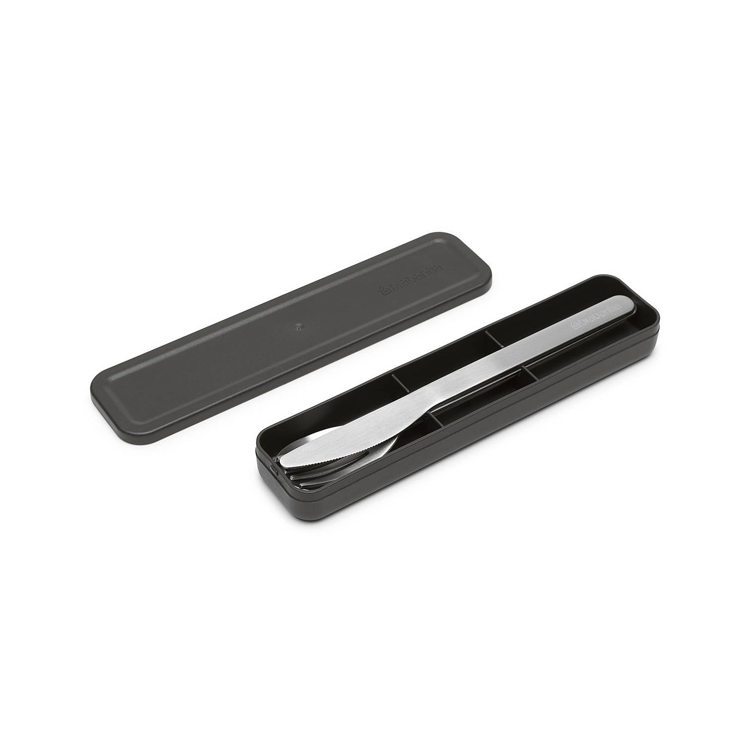 Premium 3-Piece Make & Take Cutlery Set - Knife, Fork & Spoon - Dark Grey - Perfect for Camping, Picnics & Outdoor Dining