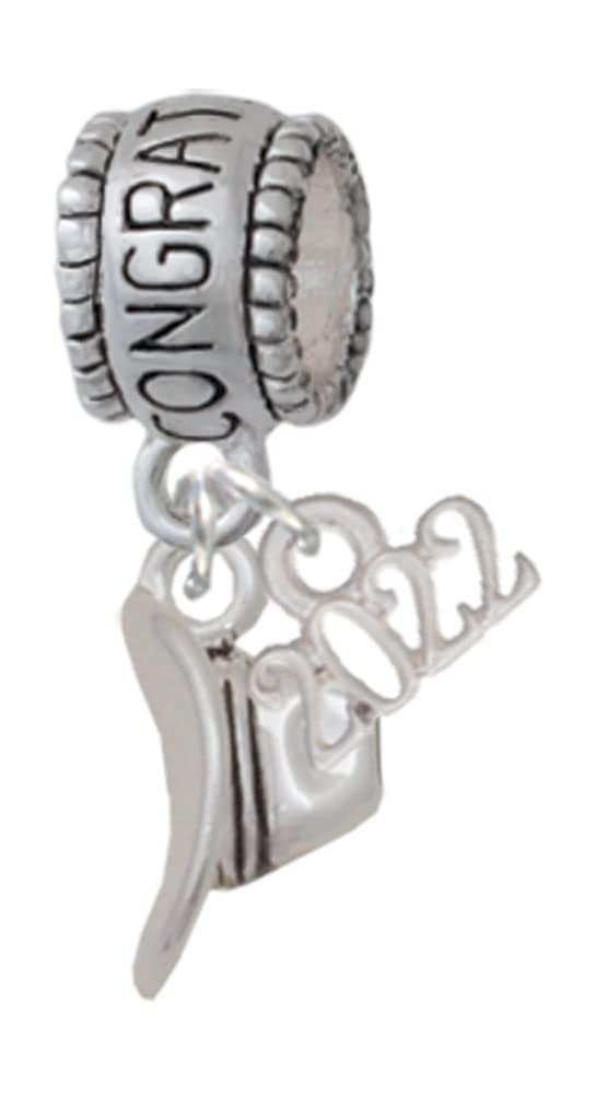 Delight Jewelry Silver-Tone Cowboy Hat Charm Bead for Bracelets & Necklaces - Western Style Gift for Congratulations & Special Occasions in 2022 - Perfect for Birthdays, Graduations, and Cowboy-Themed Parties
