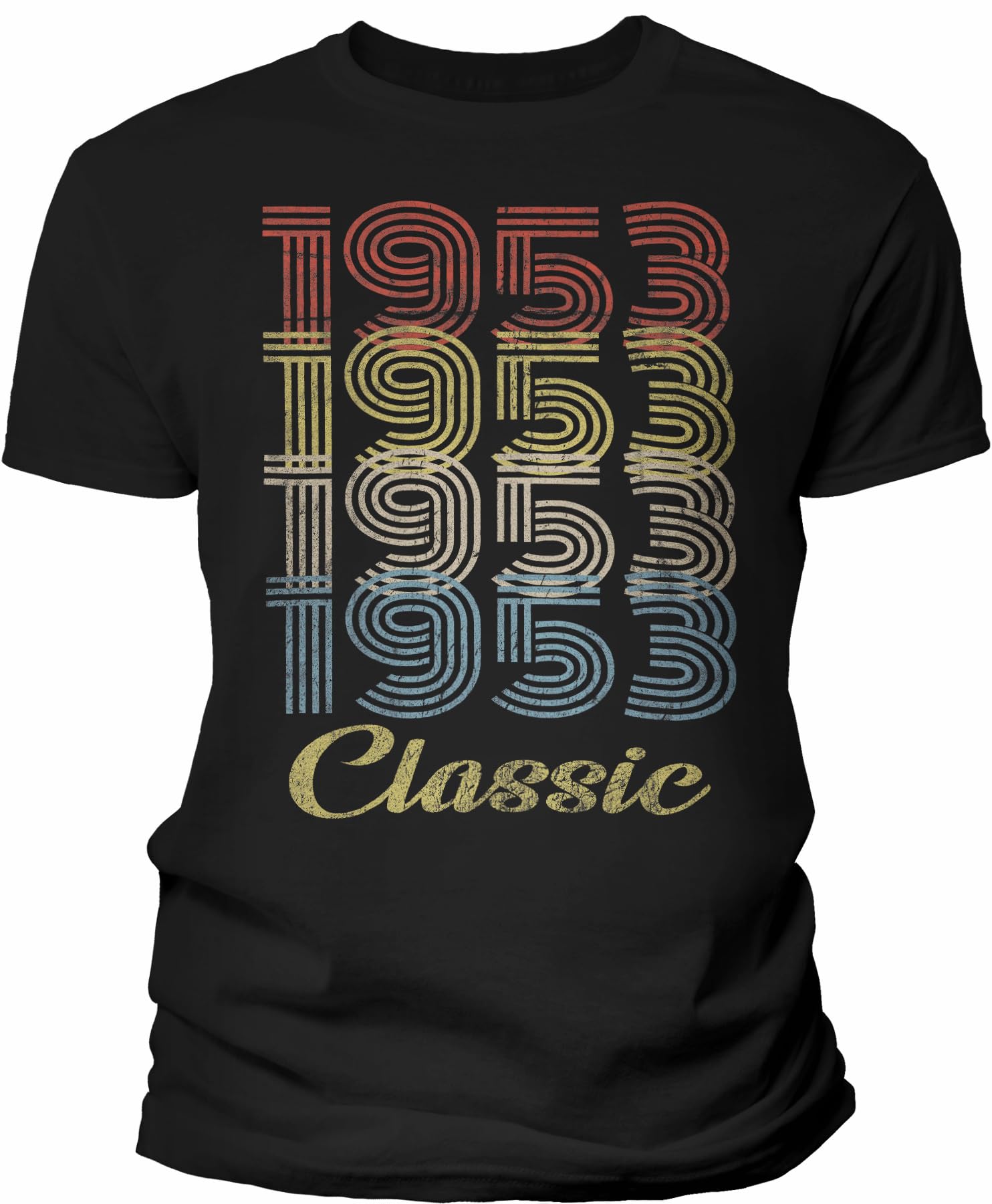 Vintage 1953 Retro 72nd Birthday T-Shirt for Men - Classic 72 Years Old Gift Idea - Perfect for Birthday Parties & Milestone Celebrations