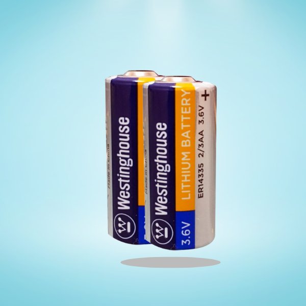 2 Pack ER14335 2/3AA 3.6V Lithium Primary Batteries - Long Lasting Power for Medical Devices, Security Systems & Industrial Equipment - Replacement for Specialized Electronics