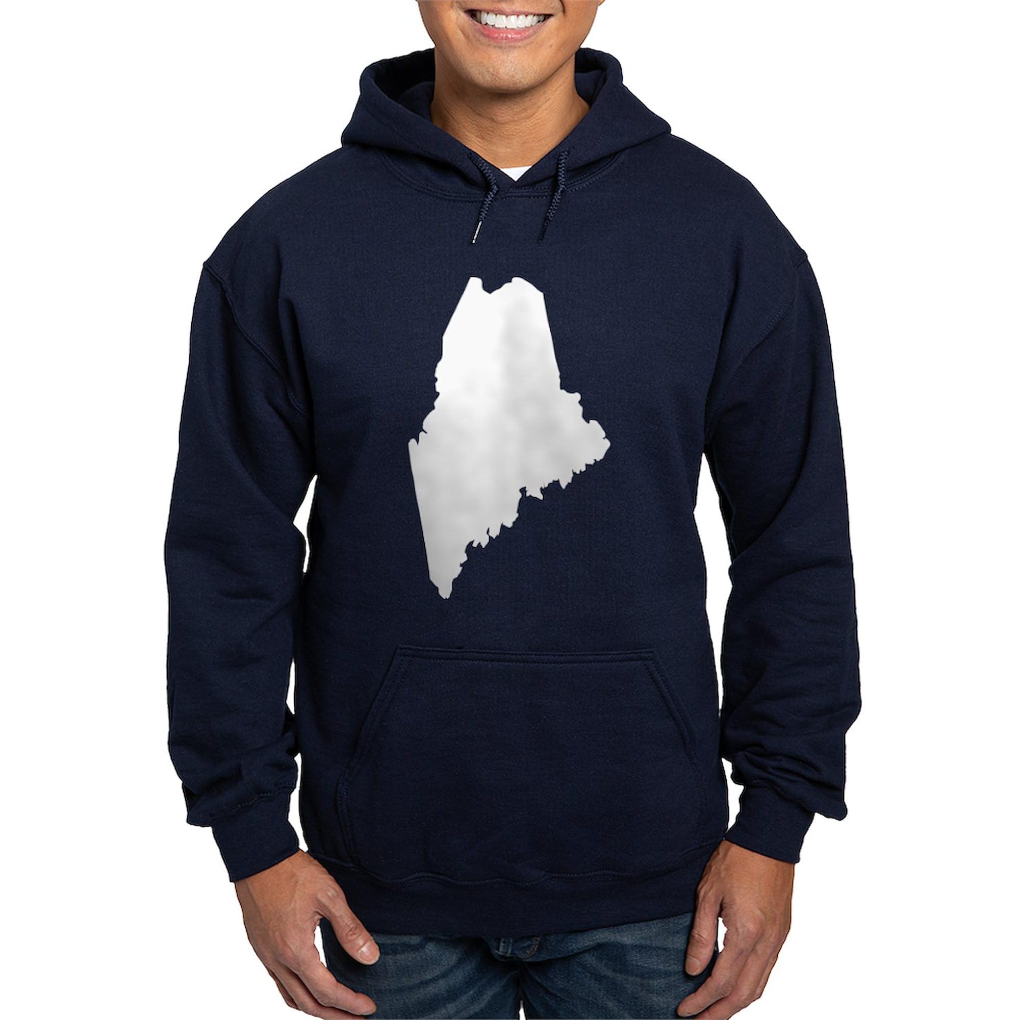 Maine Hoodie for Men - Dark Regular Fit Pullover Sweatshirt | Warm & Comfortable for Outdoor Activities, Casual Wear & Gifts