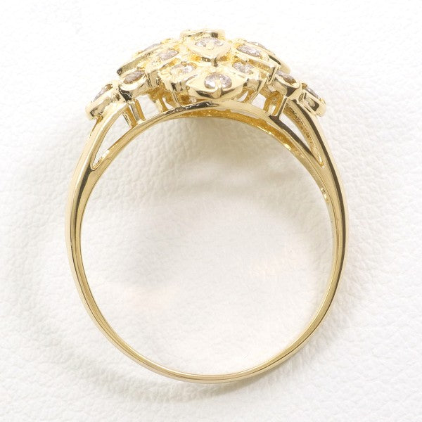 18K Yellow Gold Brown Diamond Ring for Women – Elegant & Unique Engagement, Wedding, or Anniversary Jewelry Gift