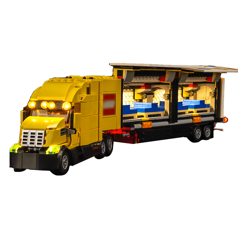 LEGO City Yellow Delivery Truck 60440 Light Kit - Compatible with LEGO Sets - DIY Lighting for LEGO Models - Perfect for Display & Nighttime Play