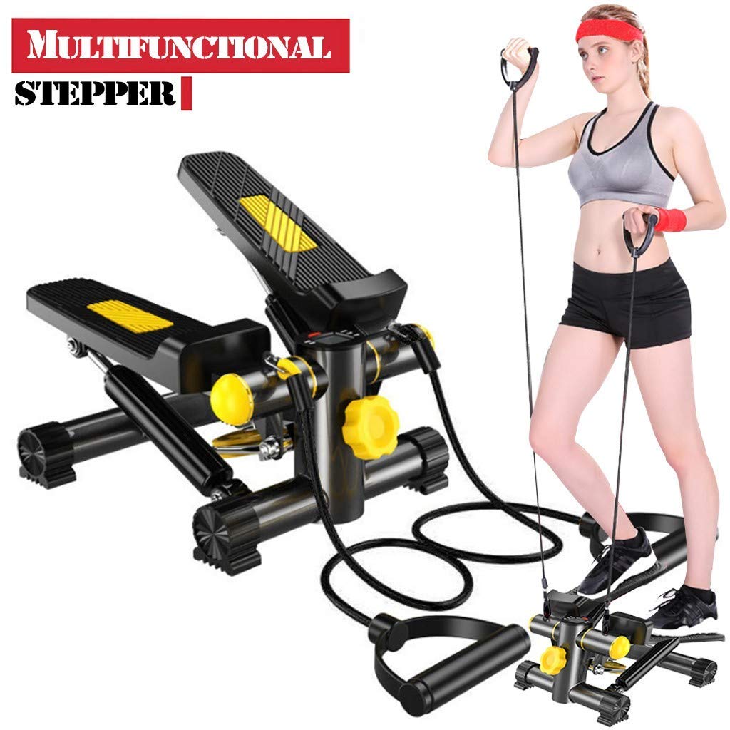 Sicdy Home Stepper with LCD Display & Widened Massage Pedal - Mini Stair Climber Exercise Machine for Men & Women - Multicolor Fitness Equipment for Home Workout & Office Use (Model: ZIABY-ZUA67)