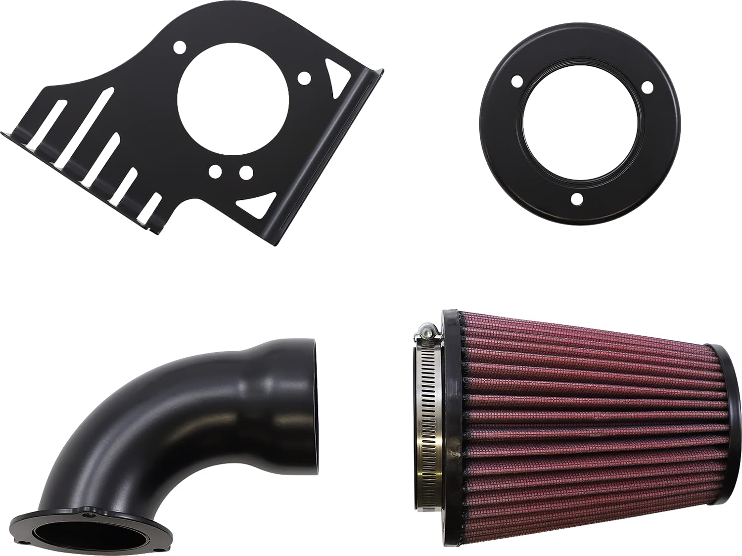 Cobra 606-0104-06B High Performance Black Cone Air Intake for Cars & Trucks - Improve Engine Power & Fuel Efficiency - Perfect for Racing & Off-Roading