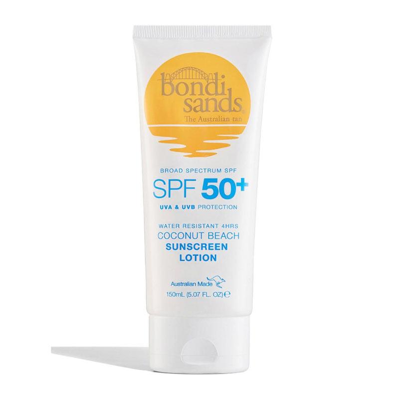 Bondi Sands SPF 50+ Sunscreen Lotion - Broad Spectrum UVA/UVB Protection, Water Resistant, Vegan & Cruelty Free - Perfect for Beach, Pool & Outdoor Activities