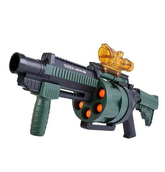 M32 Pump Action Foam Grenade Launcher Toy - Outdoor Nerf Battle Game for Kids & Adults - Perfect for Backyard Wars, Team Play, and Birthday Parties