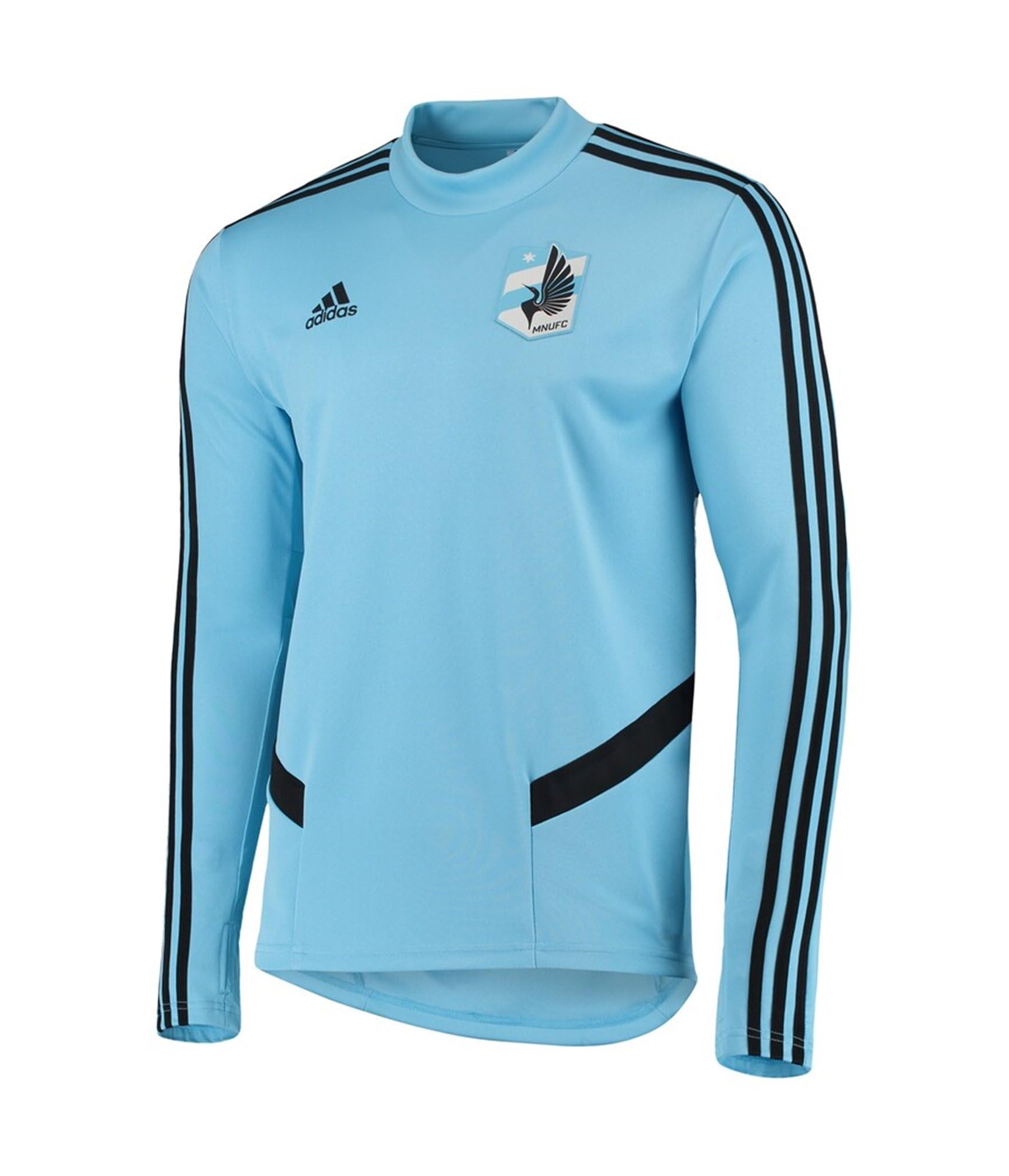 Adidas Men's Training Jersey - Breathable Blue Workout Shirt for Gym & Running, Medium Size | Perfect for Fitness, Sports & Casual Wear