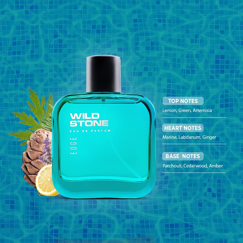 Wild Stone Edge Spray Perfume for Men - 2 Pack (50ml Each) | Long-Lasting Fragrance | Perfect for Work, Date Night & Special Occasions