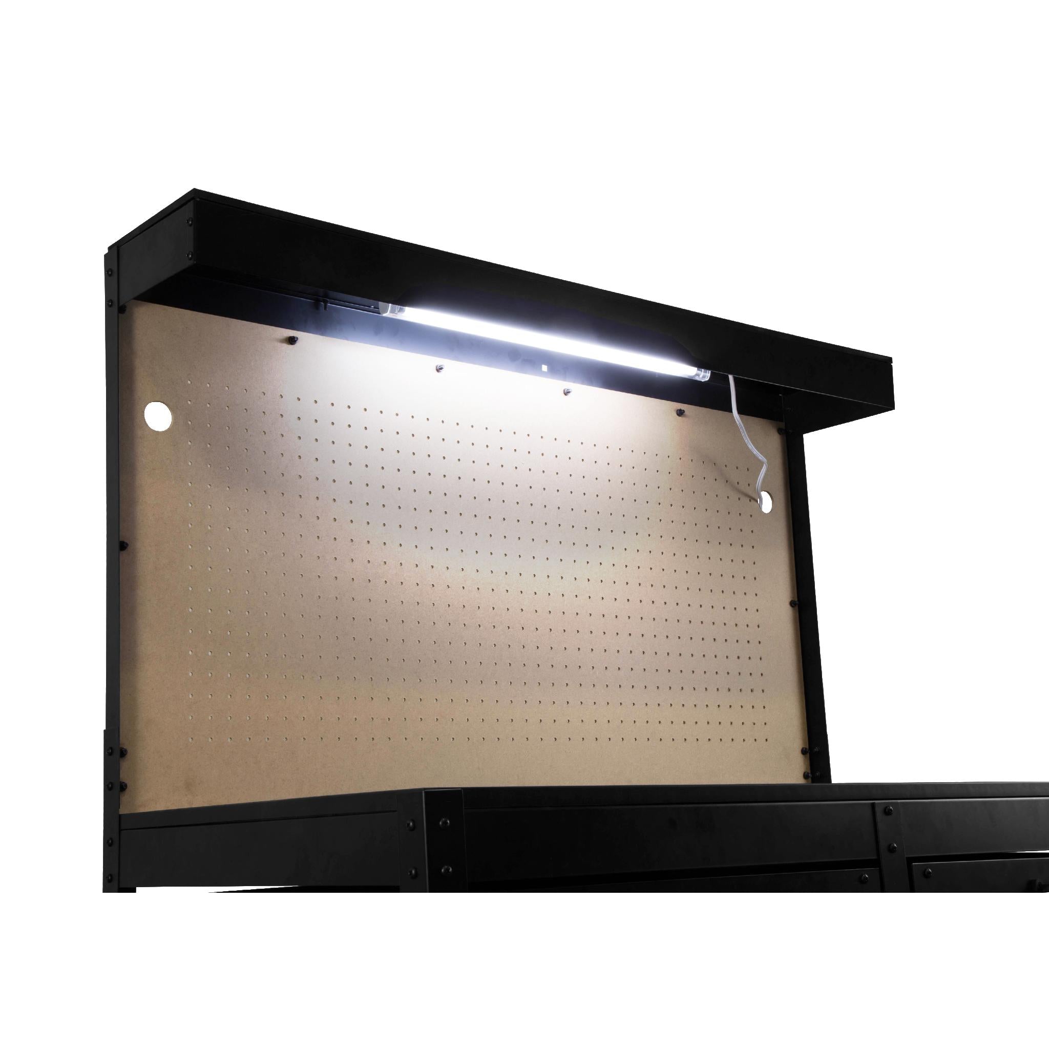 WEN WB4723T 48 Inch Heavy Duty Workbench with Power Outlets & LED Light - Perfect for Garage, Workshop & DIY Projects