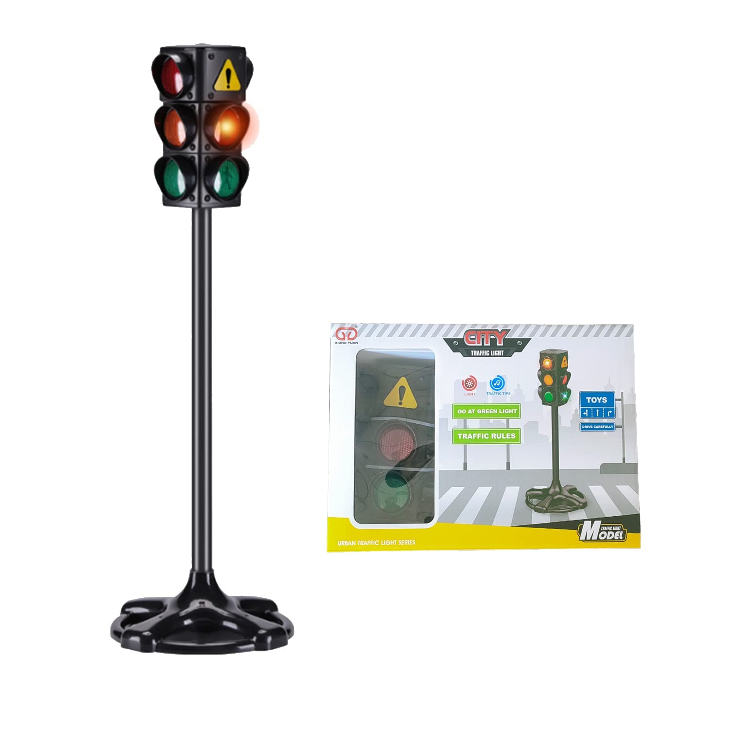 ARTFILIF Large Traffic Light Toy - Educational Traffic Light Lamp for Kids, Traffic Safety Learning & Early Education Props | Perfect for Classroom, Playroom & Road Safety Training