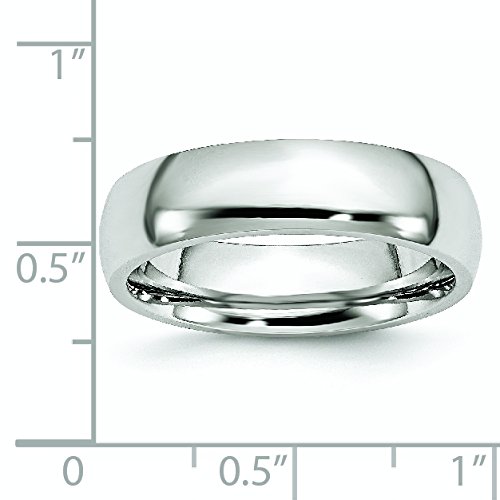 Men's Cobalt Wedding Band Ring - 6mm Polished Comfort Fit Tungsten Carbide Ring for Men - Perfect for Engagement, Wedding, Anniversary & Everyday Wear