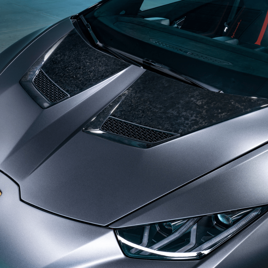Lamborghini Huracan Performante Vicenza Edition Carbon Fiber Aero Hood - High-Performance Upgrade for Track & Street Racing