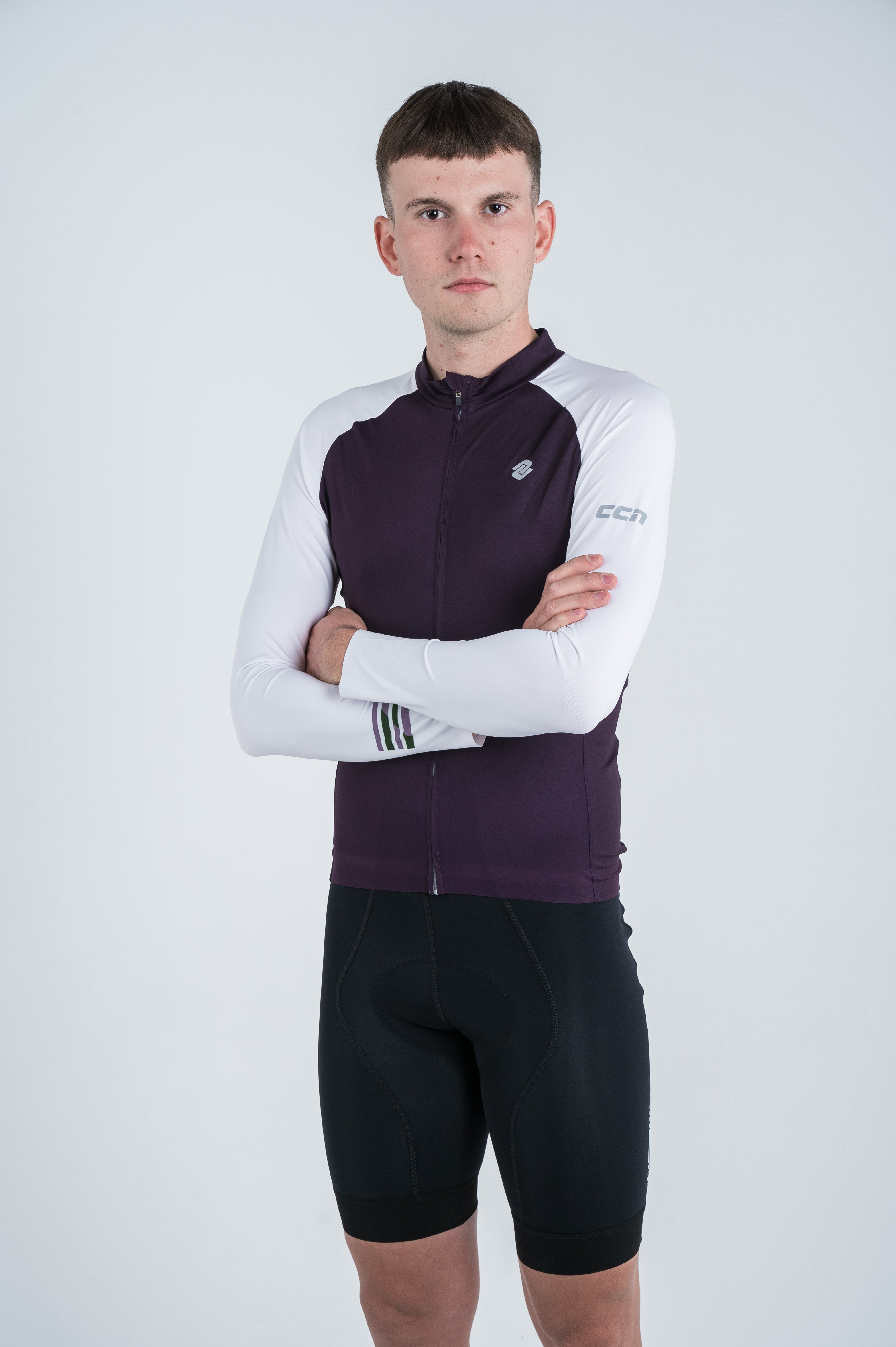 ALL DAY CONTRAST Men's Long Sleeve Jersey Shirt - Breathable Athletic Top for Workout, Running & Casual Wear | Moisture-Wicking Performance Tee
