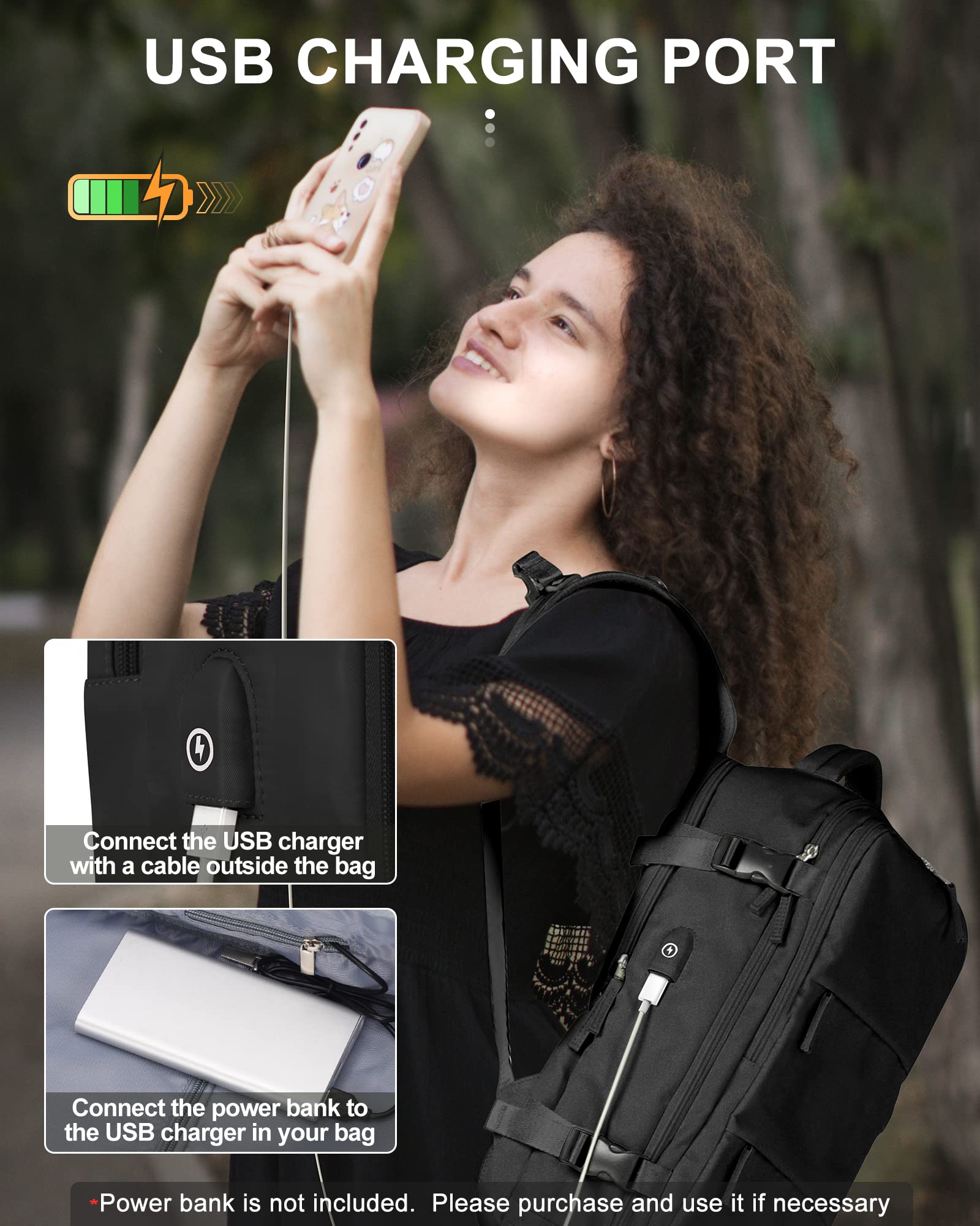 Travel Backpack for Women & Men - Airplane Carry-On with Laptop Compartment | Perfect for Business Trips & Vacations