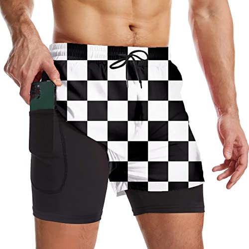 Black and White Checkered Flag