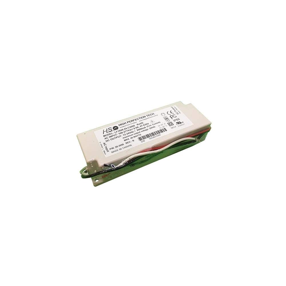 LF1048-24-C2000 2000mA Constant Current LED Driver 12-24V 48W - Perfect for LED Strip Lights, Cabinet Lighting & Underwater Pool Lights