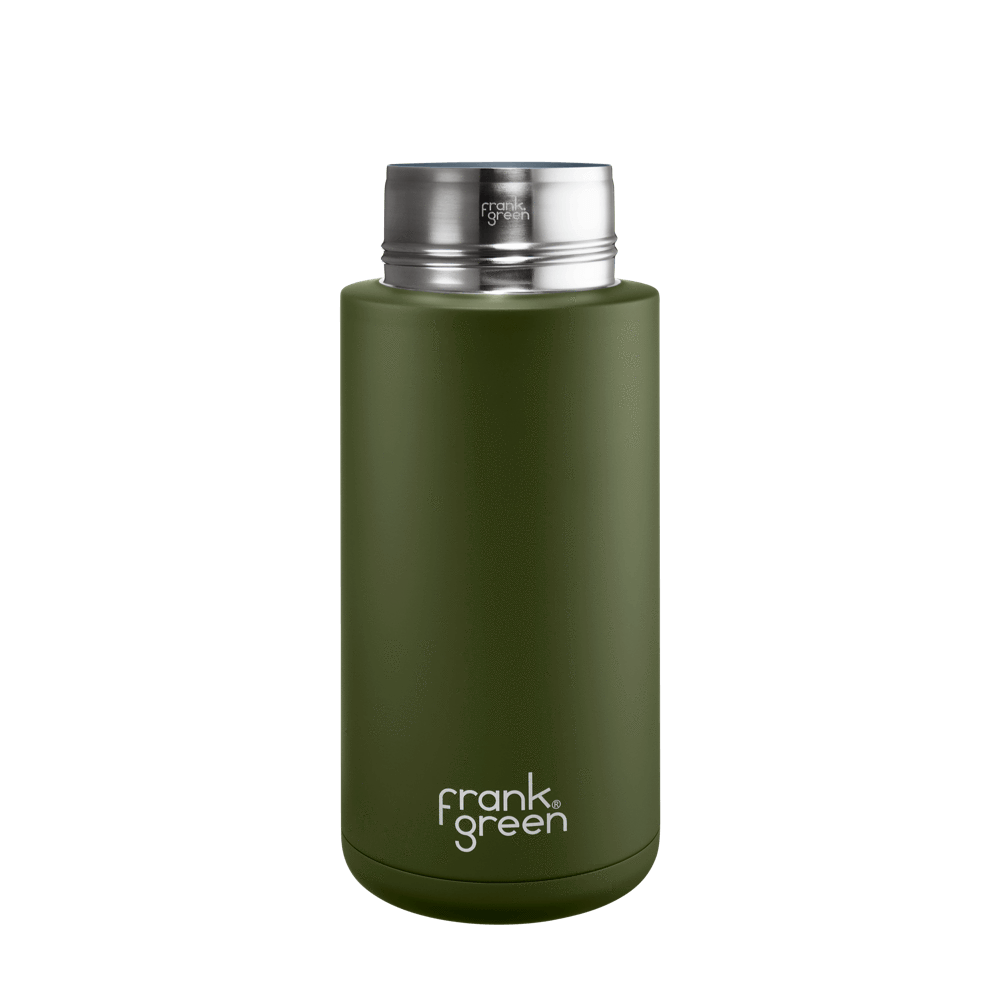 Eco-Friendly Ceramic Reusable Water Bottle - 34oz (1000ml) Leak-Proof & Insulated - Perfect for Gym, Hiking, Office & Travel