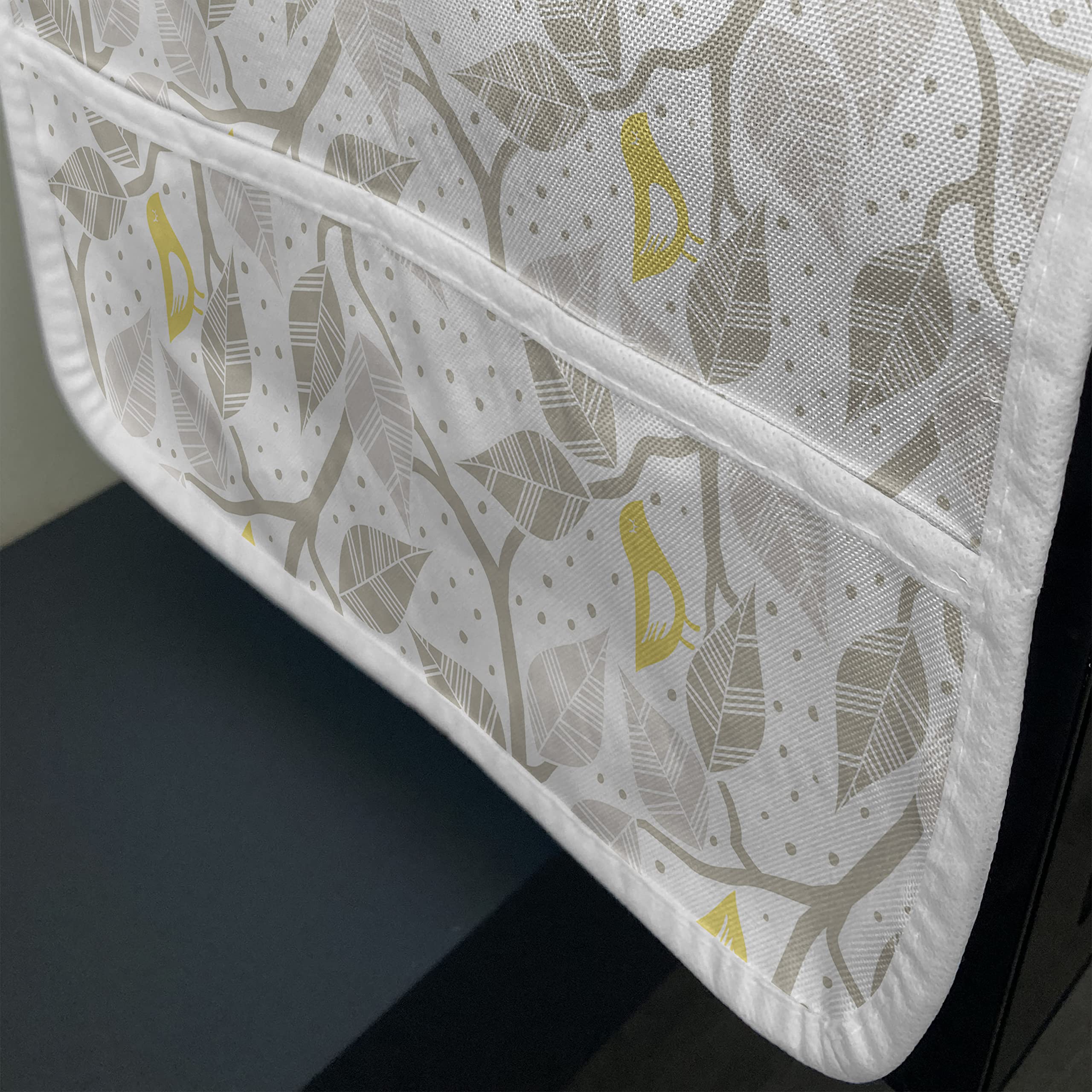 Ambesonne Birds Microwave Cover - Waterproof Kitchen Organizer with Pockets, 36