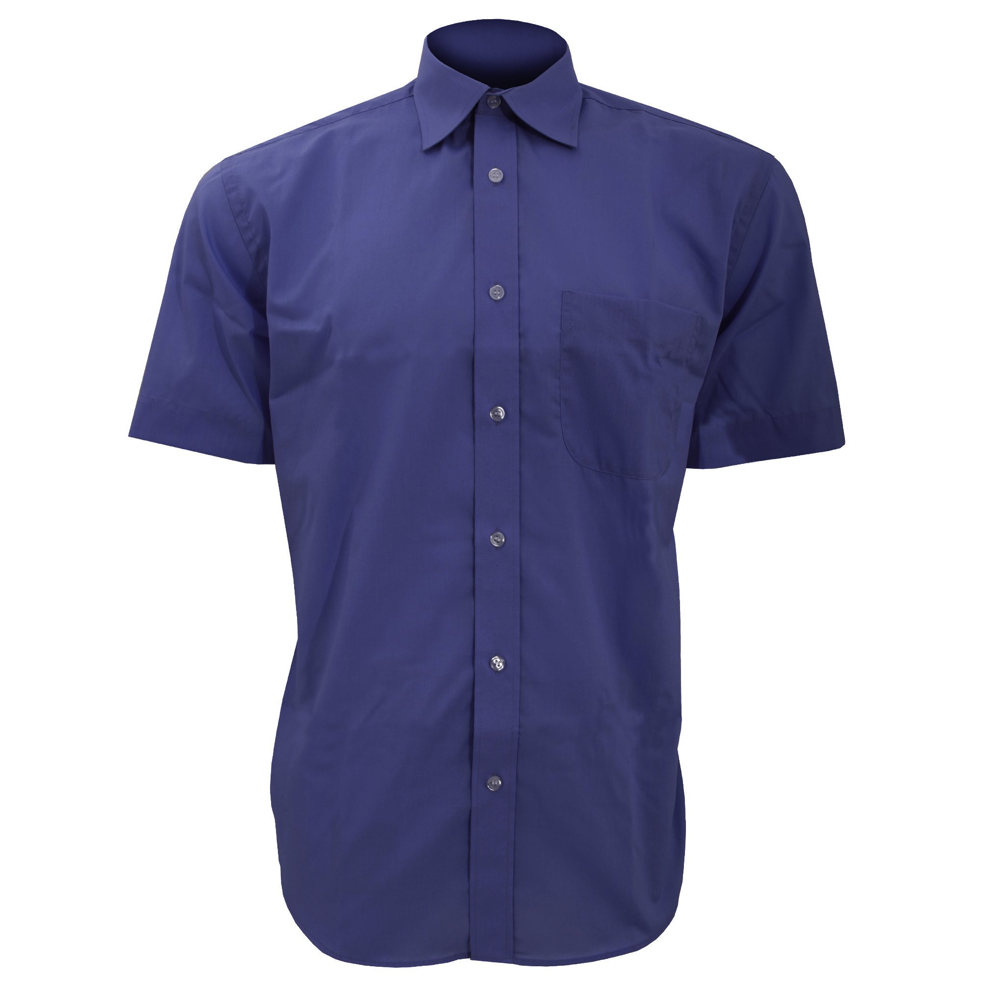 Men's Short Sleeve Business Casual Shirt - Slim Fit Button Down Dress Shirt for Office Work, Interviews & Professional Events - Wrinkle Resistant & Breathable Fabric