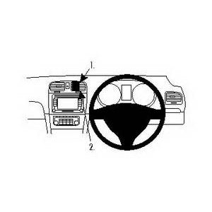 ClicOn No Holes Center Dash Mount for Volkswagen Golf VI (2009-2012) - Perfect for GPS, Phone & Dash Cam Installation - Secure & Damage-Free Car Accessory