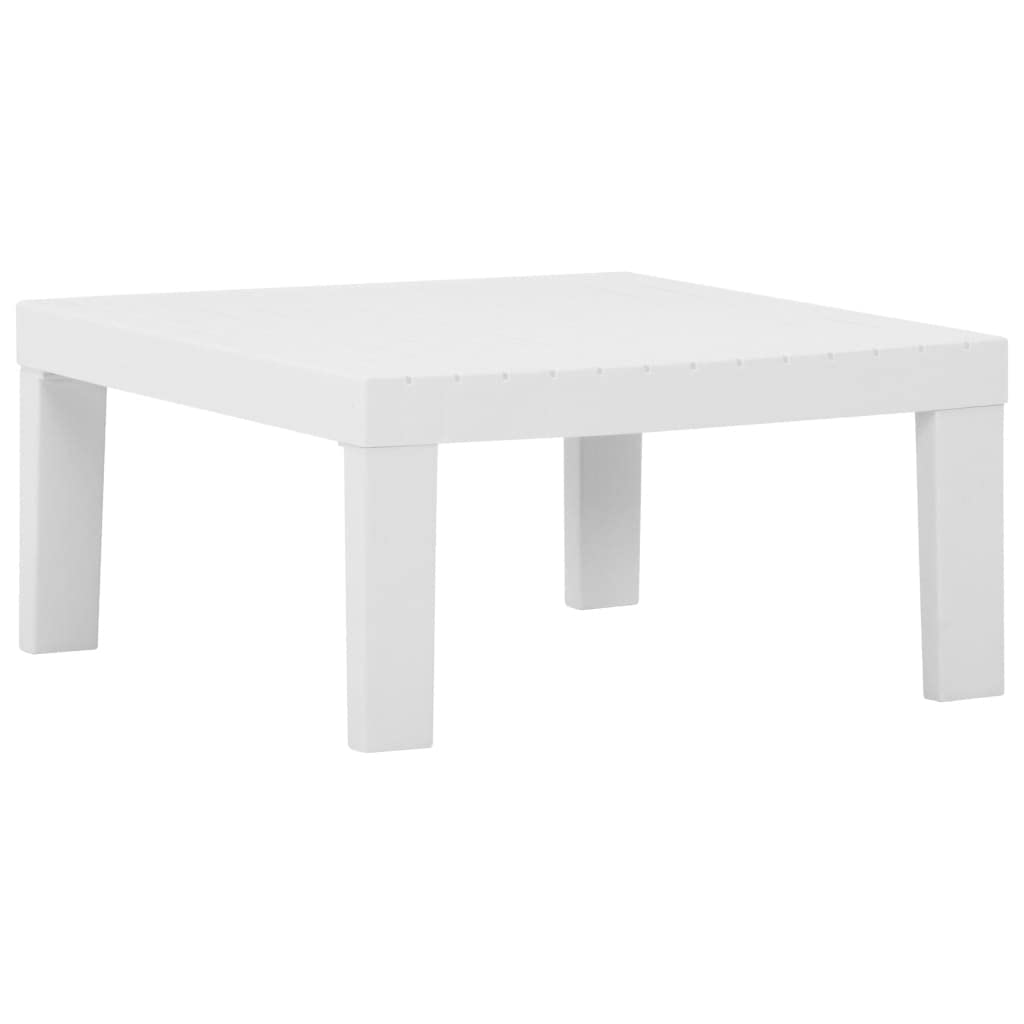 CHARMMA 2-Piece White Plastic Patio Lounge Set with Weather-Resistant Cushions - Outdoor Furniture for Poolside, Garden & Backyard Relaxation
