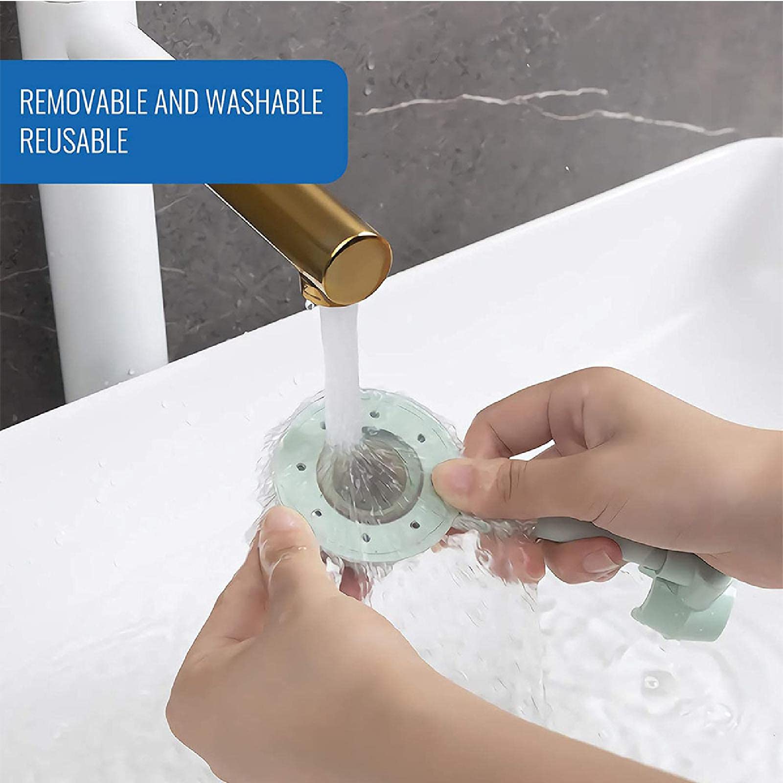 1Pcs Green Shower Head Holder - 360 Degree Adjustable Handheld Shower Bracket, No Drill Wall Mount for Shower Wand - Perfect for Bathroom, RV & Mobile Home Use