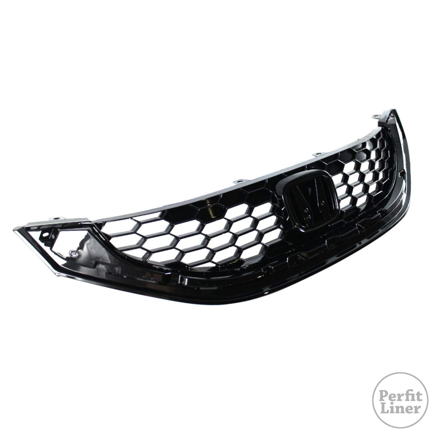 Perfit Liner Front Textured Black Grille Replacement for Honda Civic Si 71121TR3A11 HO1200218 - Perfect Upgrade for Car Enthusiasts & DIY Projects