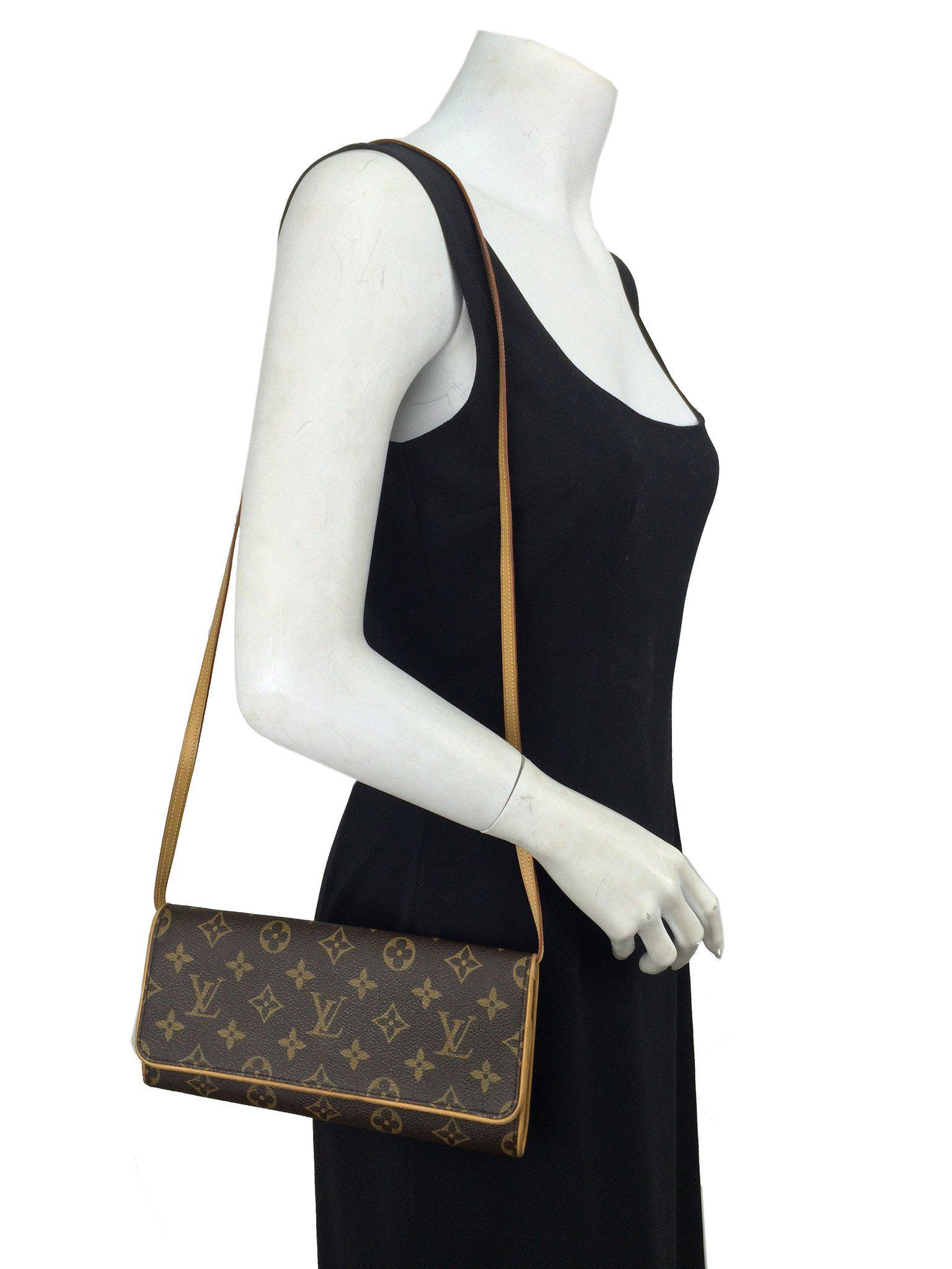 Authentic Louis Vuitton Monogram Canvas Pochette Twin GM Bag - Luxury Crossbody Purse for Women, Perfect for Date Night & Travel Accessories