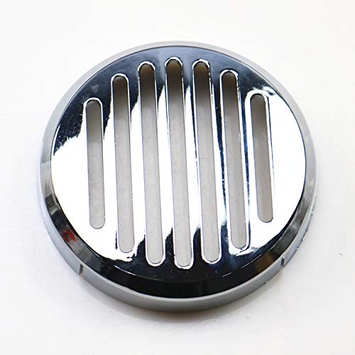 Chrome Motorcycle Round Grill Horn Cover for Honda VT VF750 Magna VLX600 VTX1300 1800 Shadow Cruiser Chopper Custom - Durable & Stylish Upgrade for Bike Protection & Aesthetics - Perfect for Road Trips, Custom Builds & Motorcycle Shows