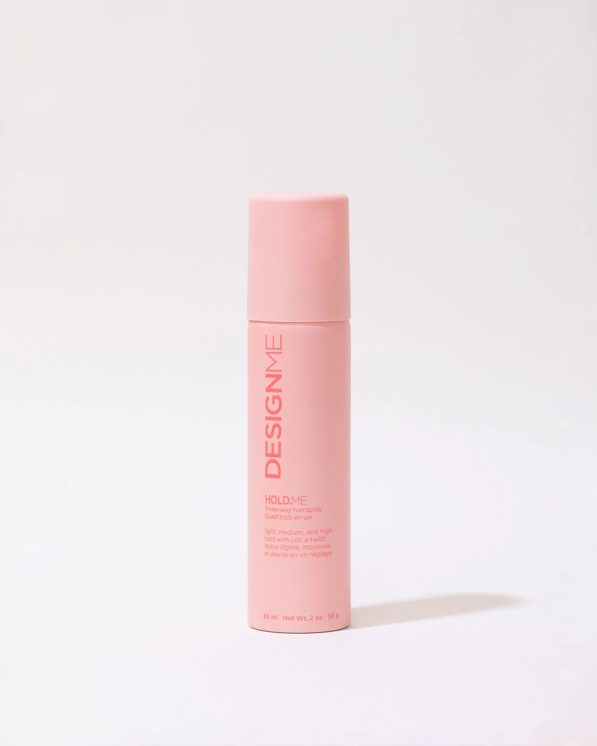 DESIGNME HOLD.ME 3-Way Hairspray Travel Size 69ml - Strong Hold Hair Spray for All Hair Types - Perfect for Travel, Gym & On-The-Go Styling