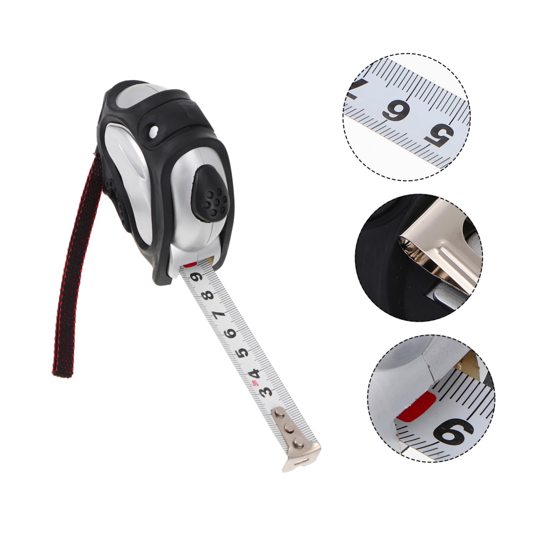 EXCEART Self-Locking Retractable Tape Measure - 16ft/5m Easy Read Dual-Scale Measuring Tool for Woodworking, Construction & DIY Projects | Perfect for Home Improvement, Carpentry and Crafting
