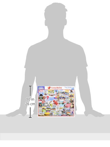 White Mountain 1000-Piece I Love Maine Jigsaw Puzzle for Adults & Families