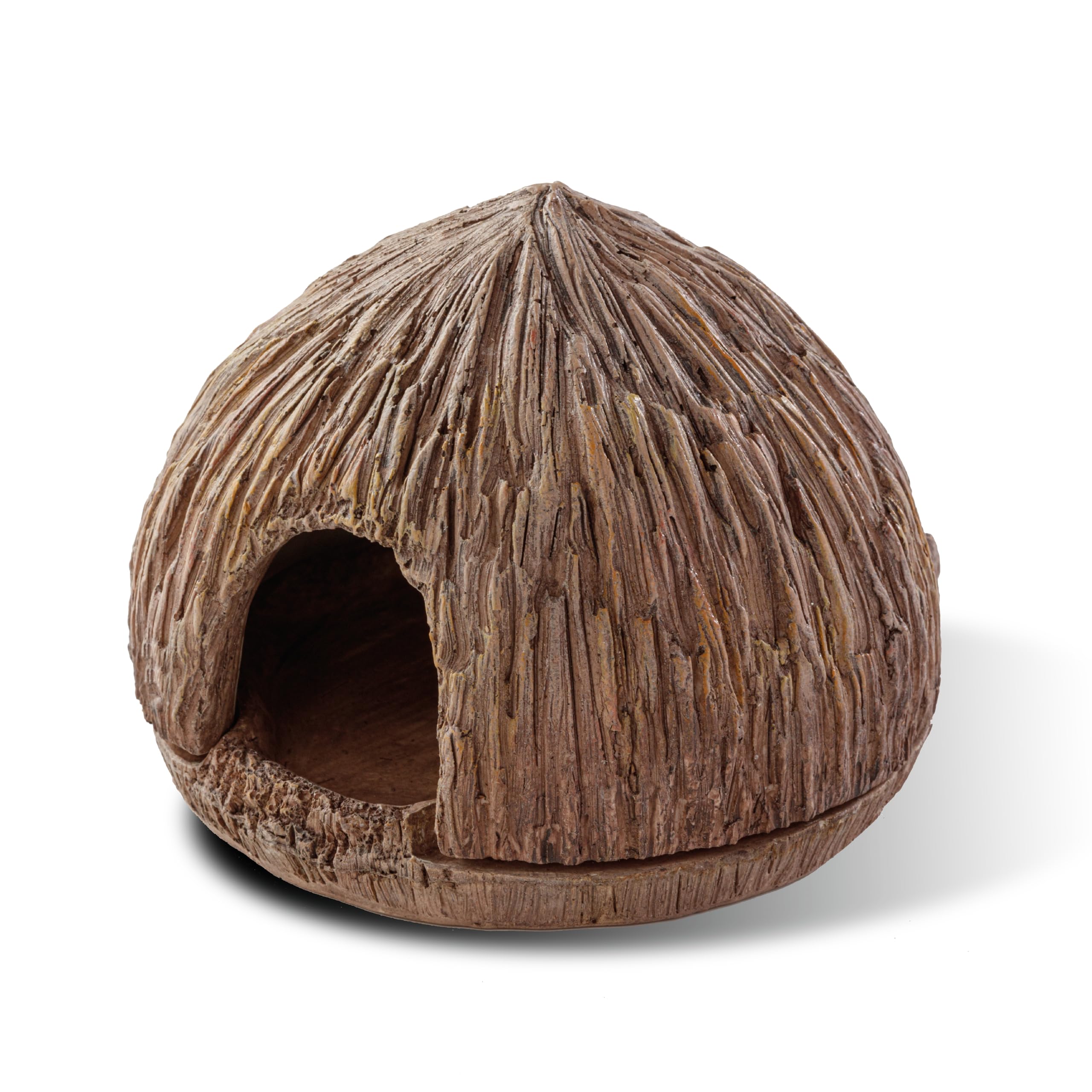 Exo Terra Coconut Cave Reptile Hideout - Natural Terrarium Decor for Lizards, Snakes & Geckos - Perfect for Climbing, Hiding & Relaxing in Reptile Tanks