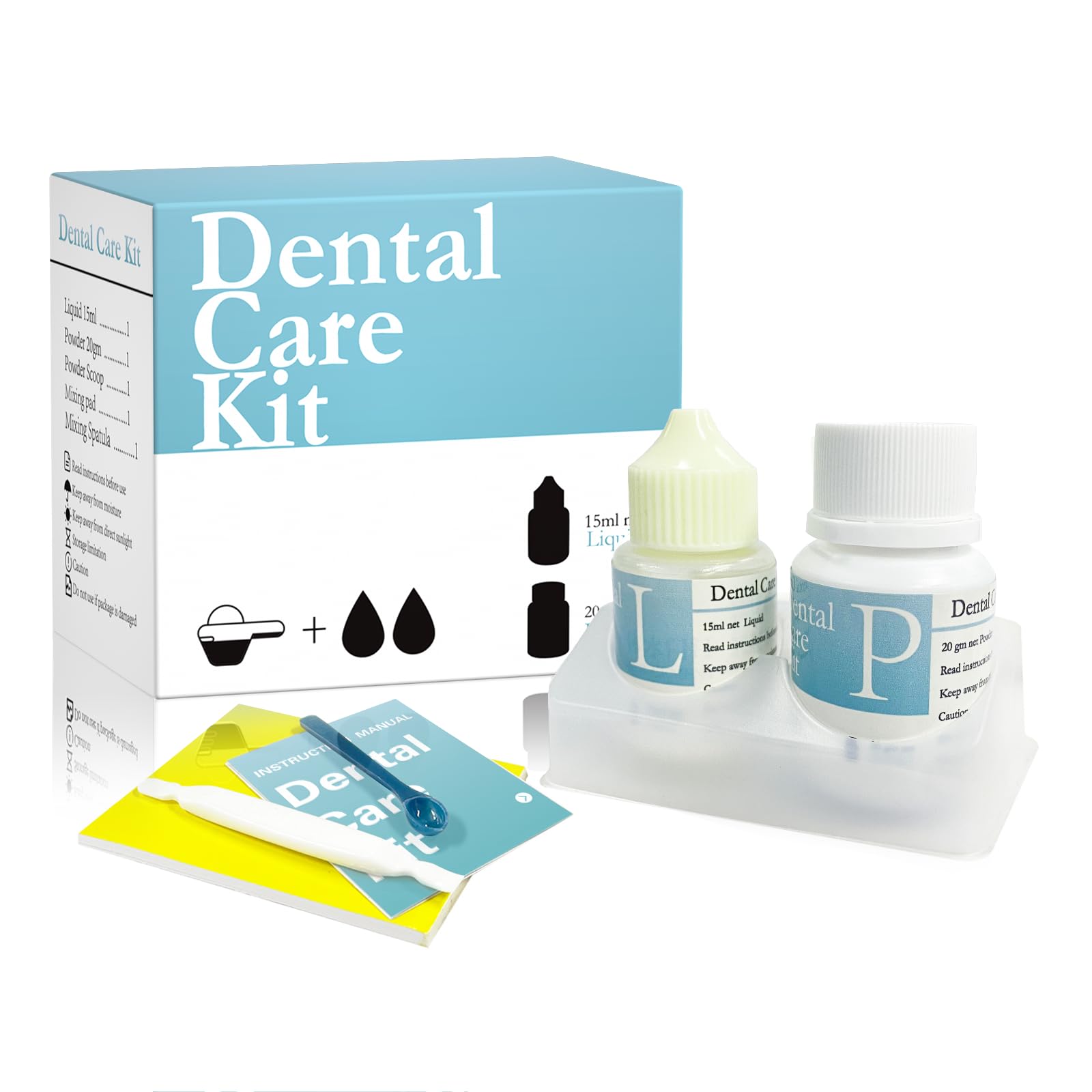 Tooth Repair Kit - Dental Filling Kit for Broken Teeth, Gaps, Crowns & Bridges - Complete Dental Care Solution for Home Use - Perfect for Emergency Tooth Repair and Oral Hygiene Maintenance
