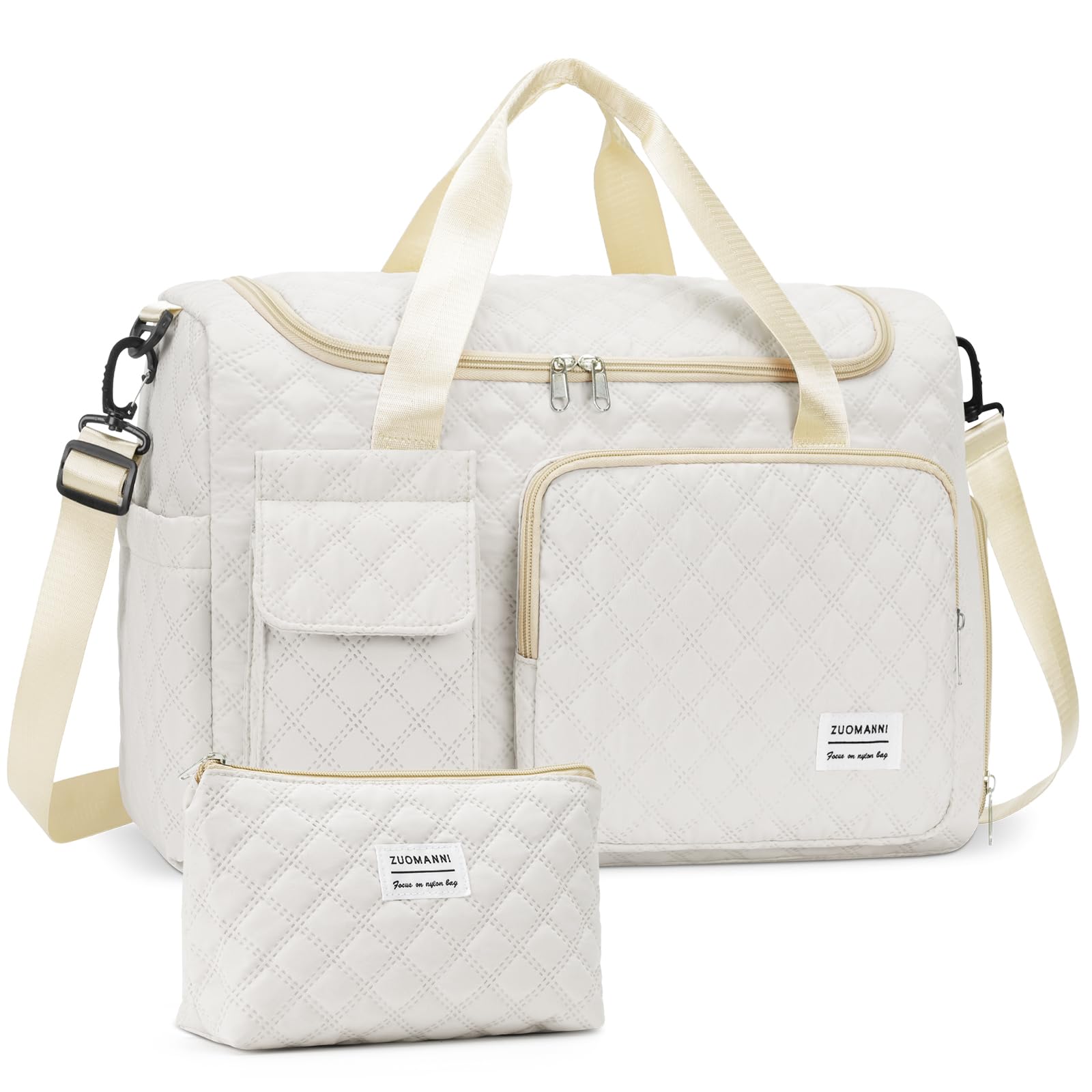 **Women's Small Gym Bag with Shoe Compartment - Lightweight Travel Duffle Bag for Workouts, Weekend Trips & Overnight Stays - Perfect for Gym, Travel, Labor & Delivery Hospital Bags**