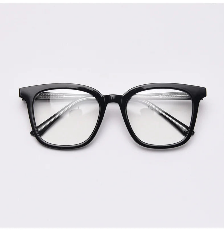 CCspace Unisex Full Rim Square TR90 Titanium Frame Eyeglasses 49863 - Lightweight & Durable Glasses for Work, Reading & Everyday Wear