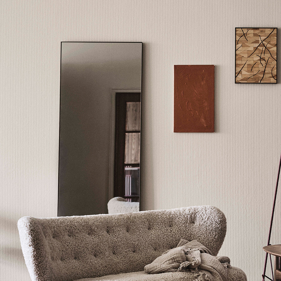 Amore SC50 Full-Length Wall Mirror with Rustic Wood Frame - Perfect for Bedroom, Living Room, and Entryway Decor