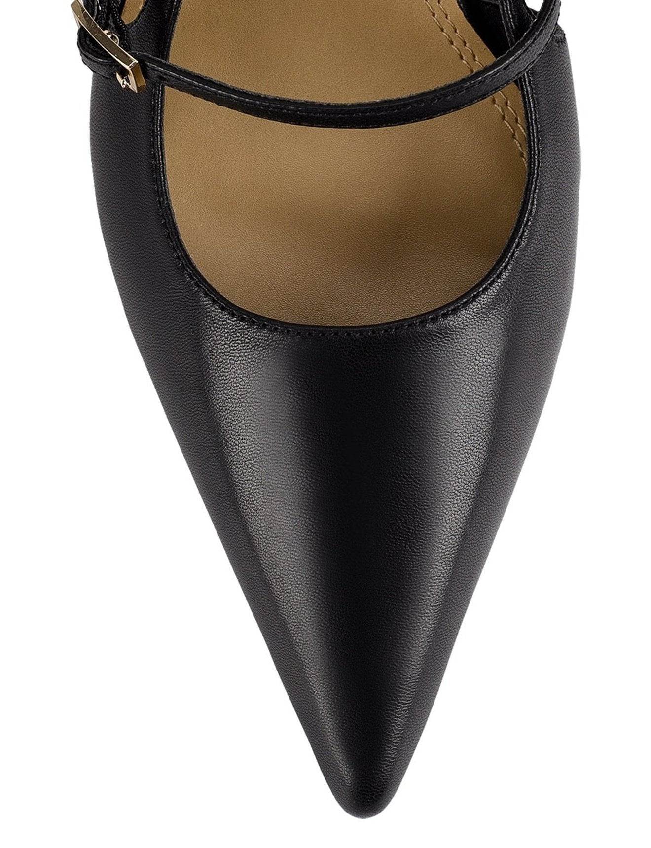 York Black Leather Slingback Heels - Comfortable Women's Dress Shoes for Work, Party & Evening Wear