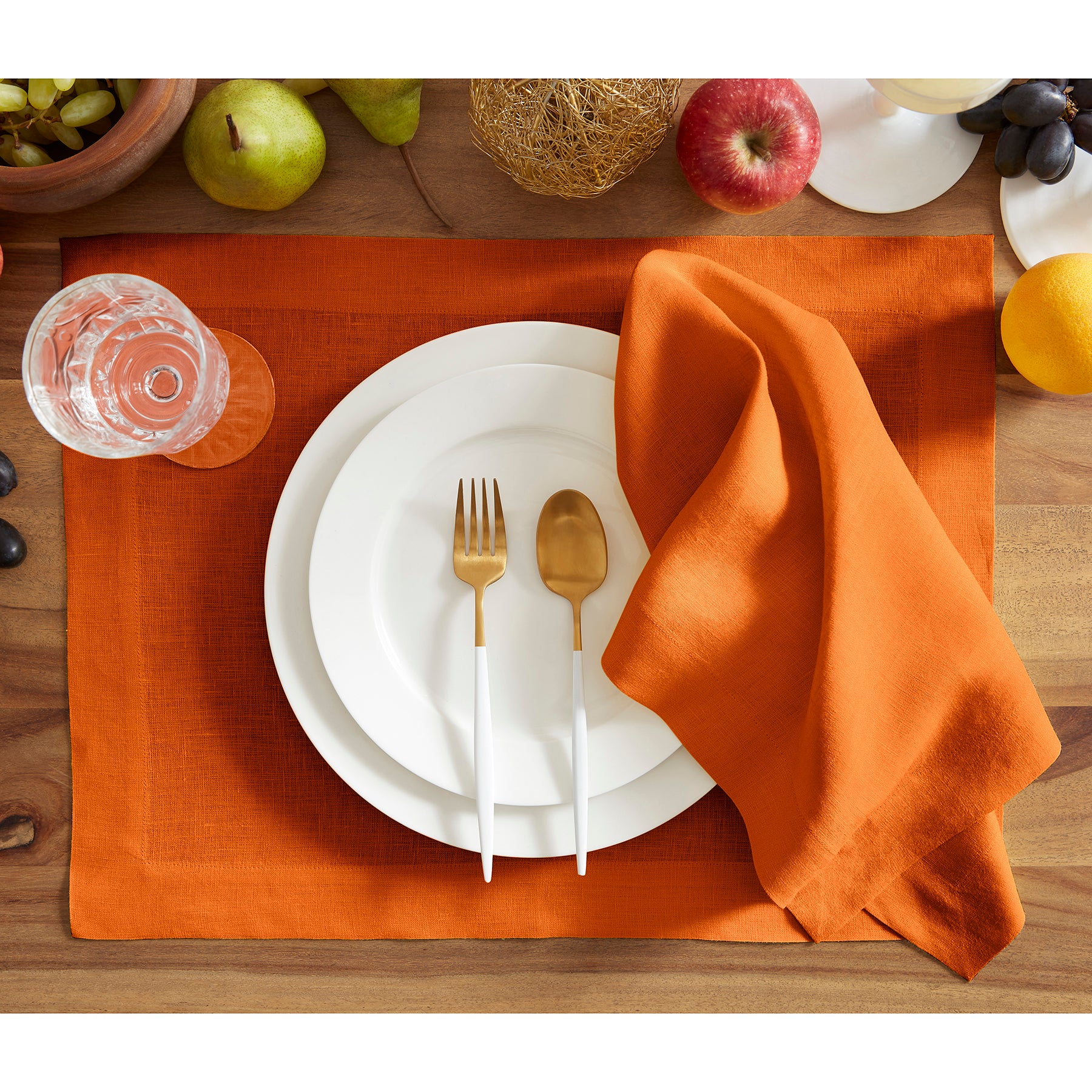 Premium Sonoma Placemats Set of 4 - Waterproof & Non-Slip Table Mats for Dining - Elegant Home Decor for Kitchen, Dining Room, and Outdoor Entertaining