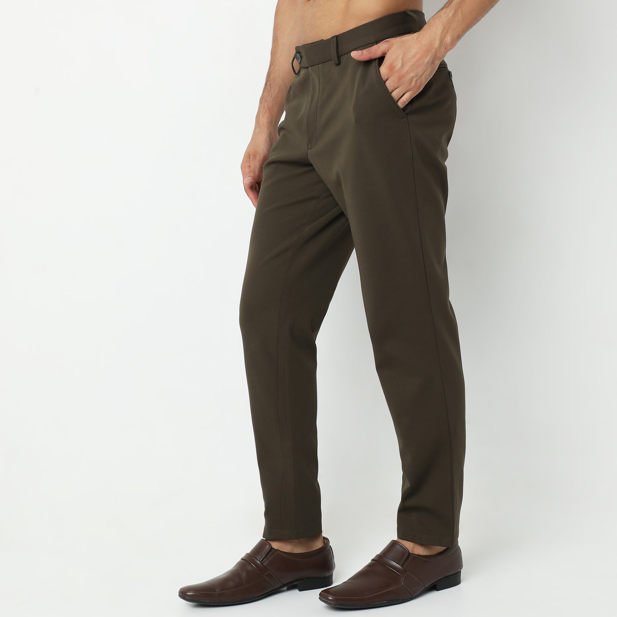 Mid Rise All Day Pants for Women - Comfortable Stretch Work Pants with Pockets | Perfect for Office, Travel & Casual Wear