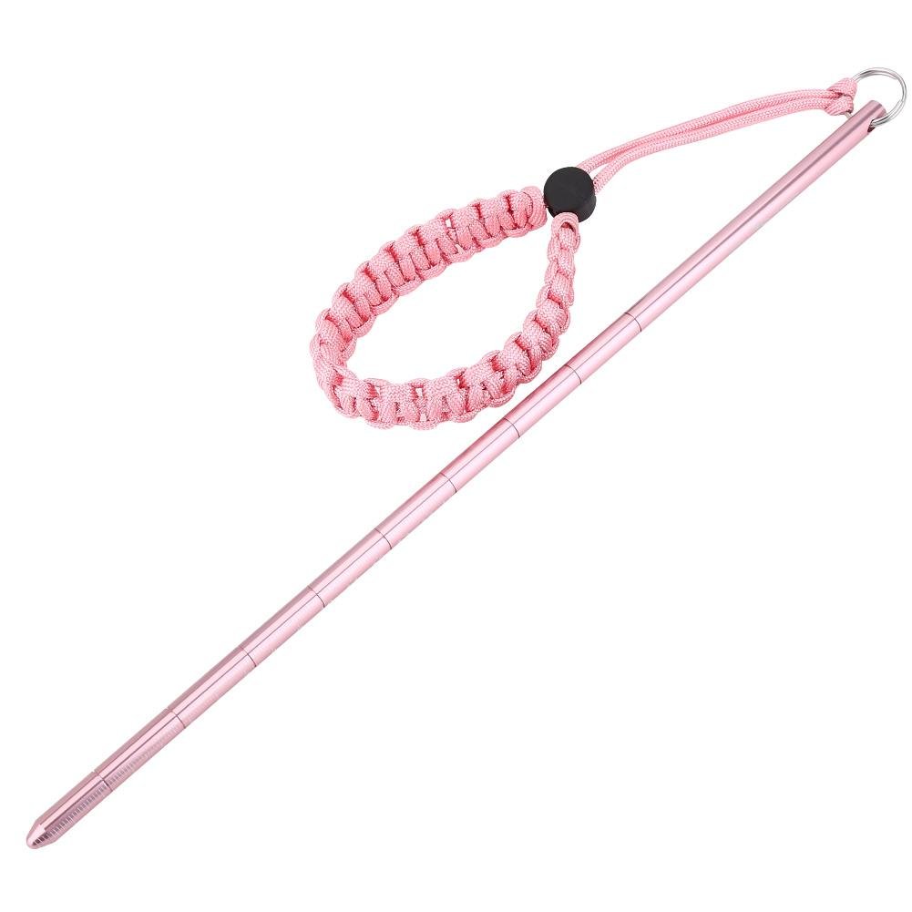 Keenso Aluminum Alloy Diving Pointer Stick - Scuba Diving Noise Maker with Parachute Lanyard for Underwater Communication | Perfect for Dive Instructors, Underwater Photography & Marine Exploration