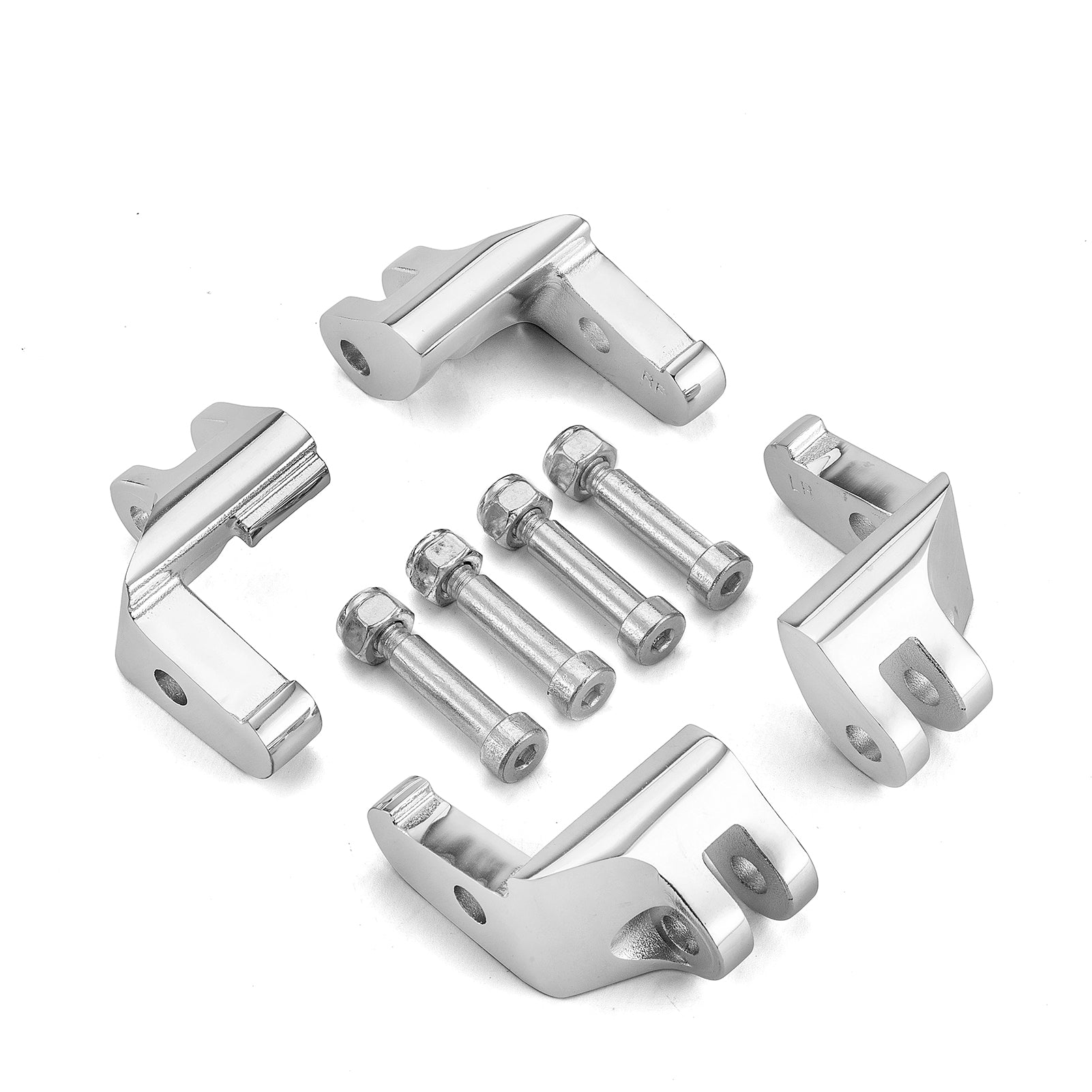 Harley-Davidson Road Glide & Street Glide Trike Floorboard Relocation Brackets Kit (Fits 2017-2025 Models) - Improve Rider Comfort & Foot Positioning for Long Distance Cruising